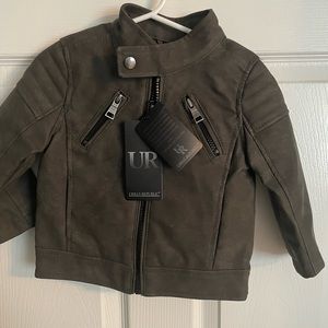 Baby faux leather jacket